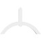 Ekena Millwork Archdale Architectural Grade PVC Gable Bracket, 48"W x 32"H x 4"D x 4"F, 16/12 Pitch GBP048X32X0404ARC00 - alternate 5